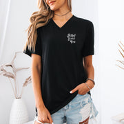 Jesus Loves You Unisex V-Neck T-shirt - My Faith My Father