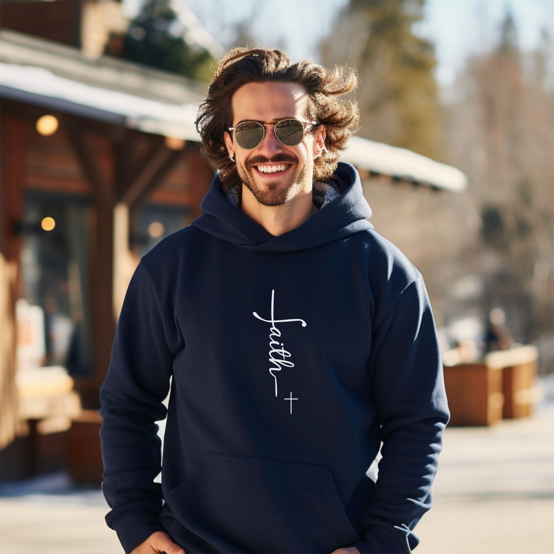 Faith + Cross Unisex Hoodie - My Faith My Father