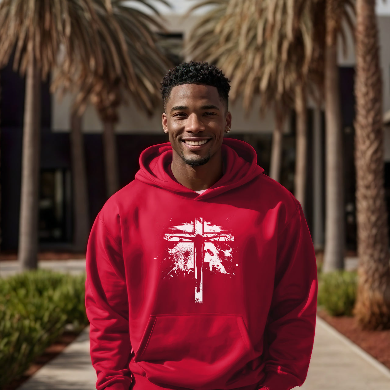 Jesus on Cross Unisex Hoodie - My Faith My Father