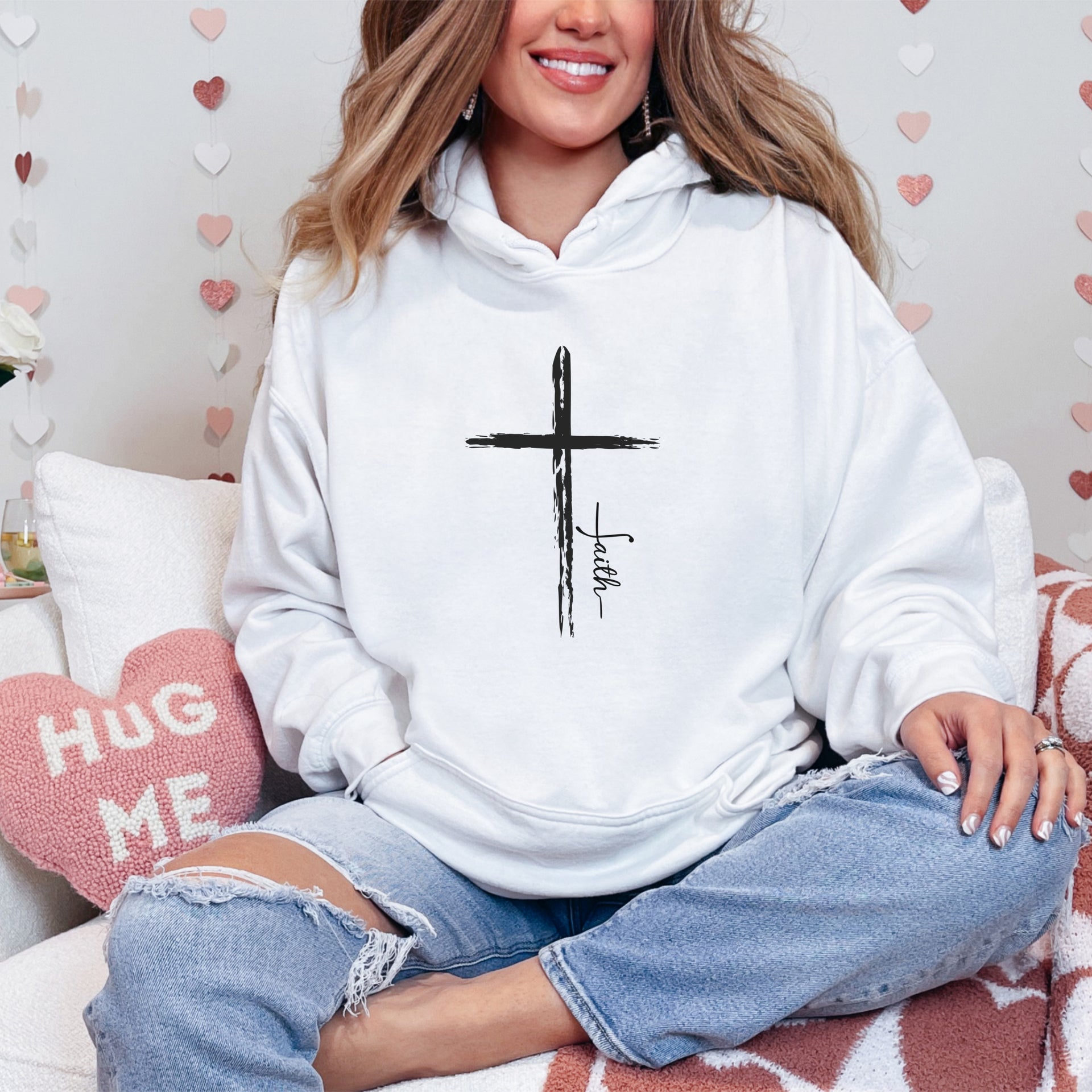 Cross With Faith Unisex Hoodie - My Faith My Father