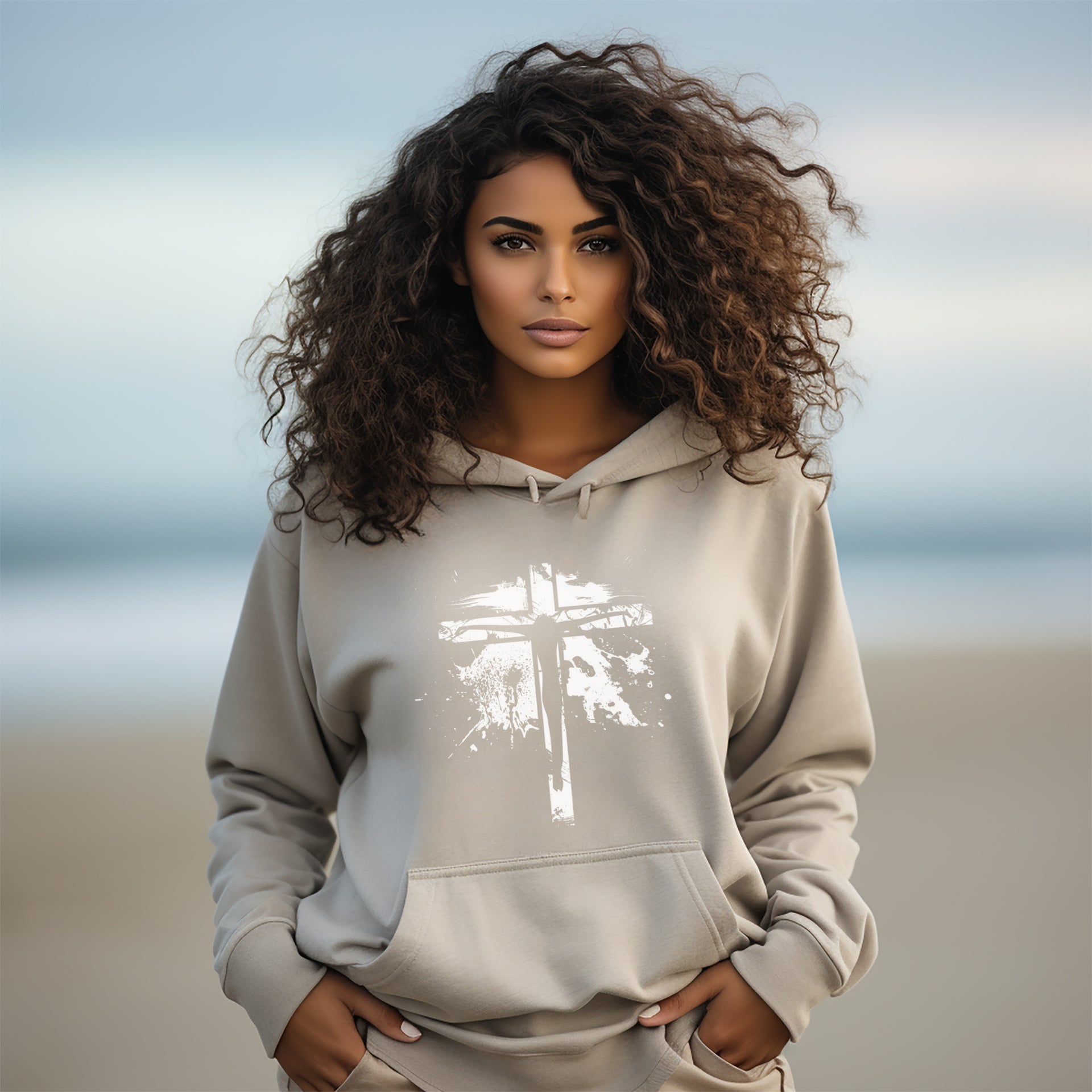 Jesus on Cross Unisex Hoodie - My Faith My Father