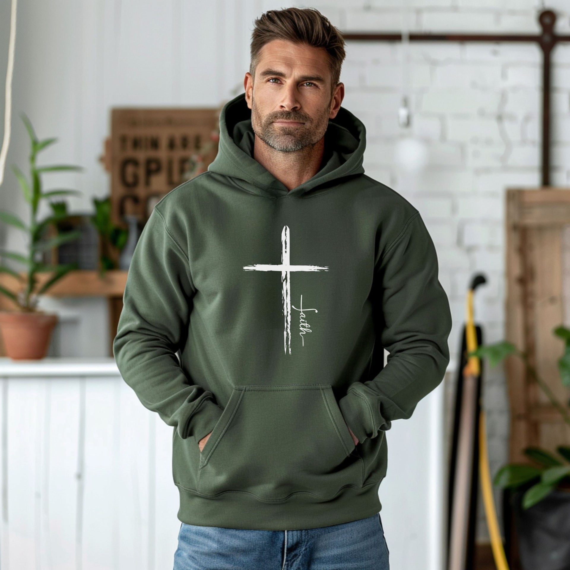 Cross With Faith Unisex Hoodie - My Faith My Father