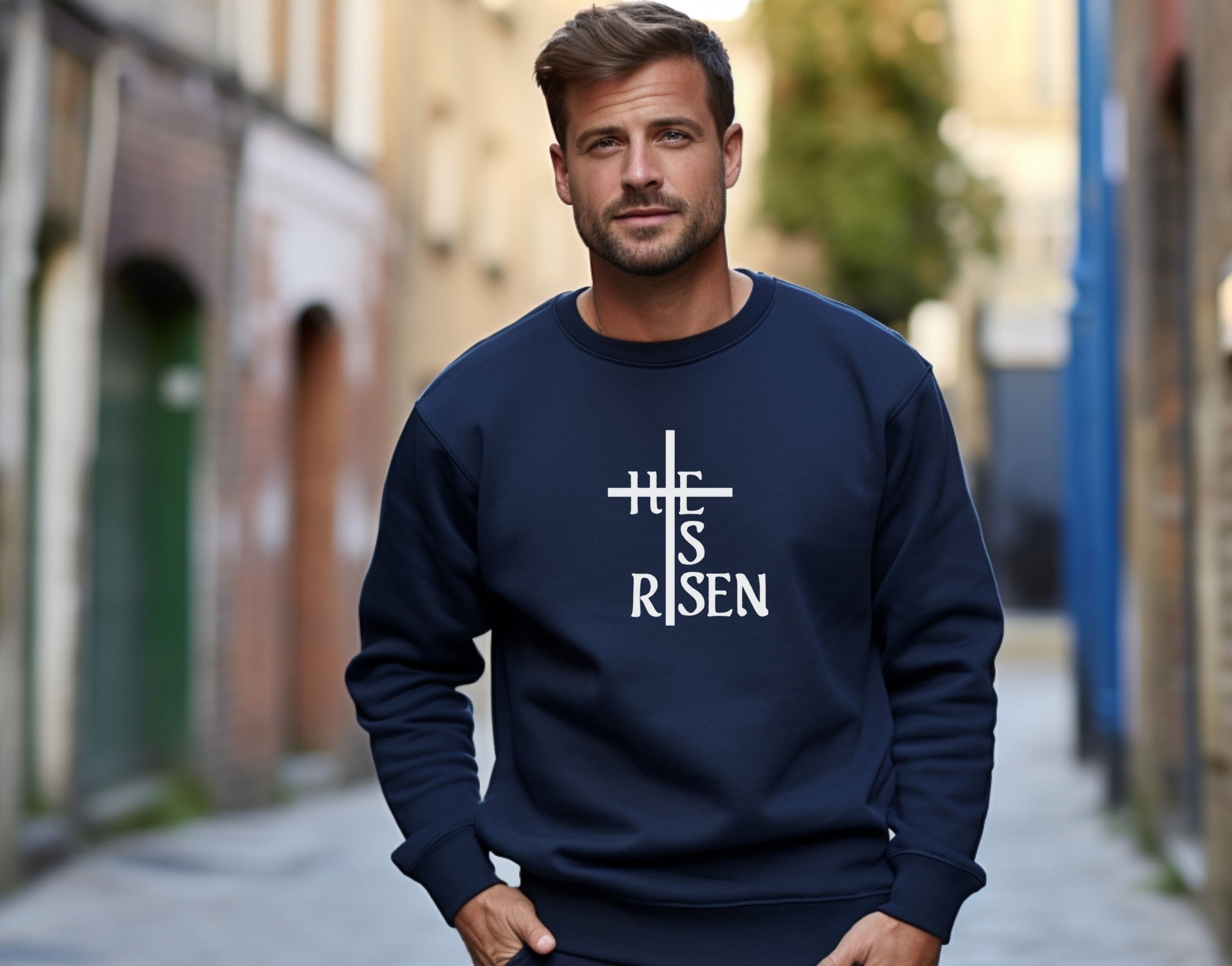 He Is Risen Unisex Crewneck Sweatshirt - My Faith My Father