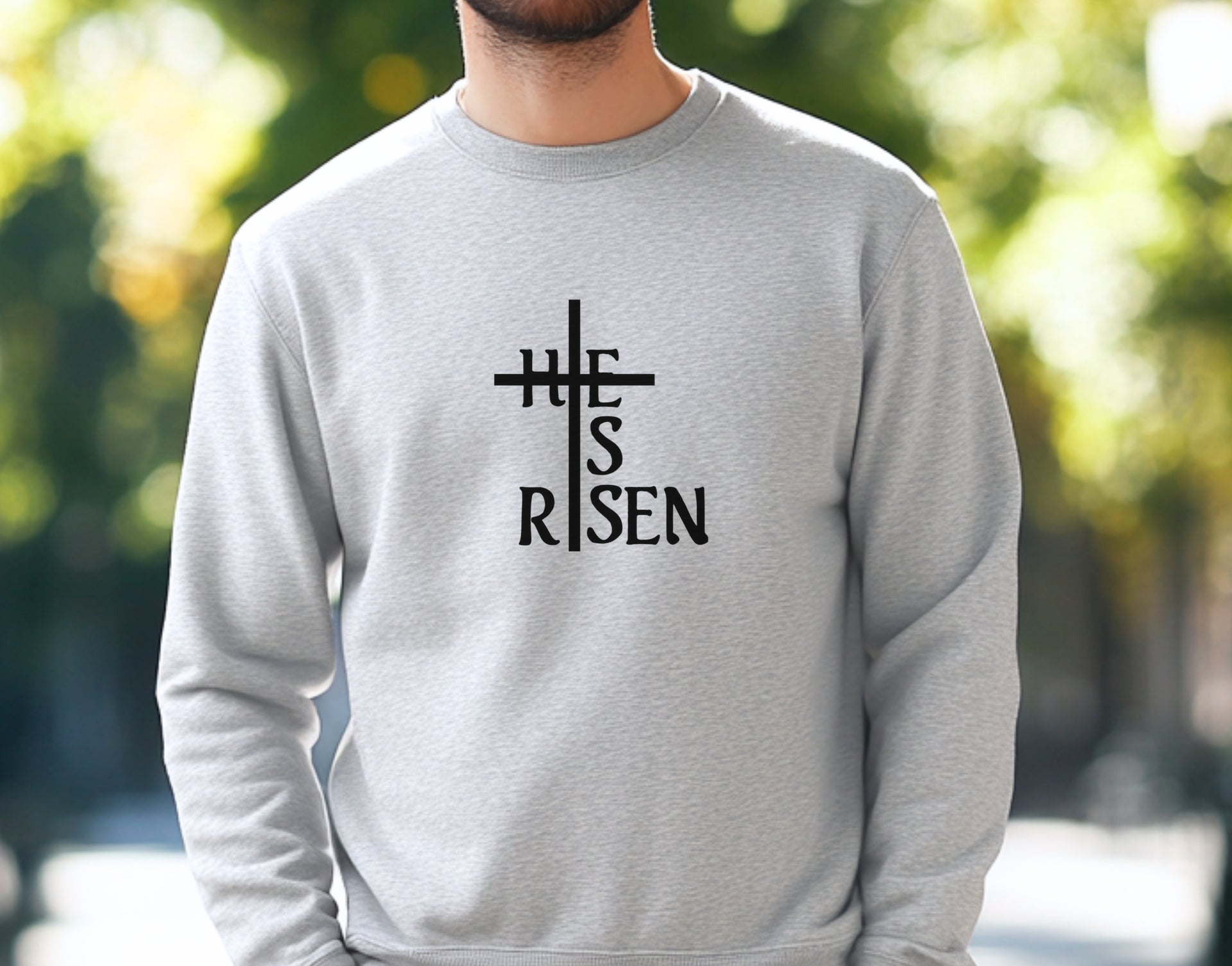 He Is Risen Unisex Crewneck Sweatshirt - My Faith My Father