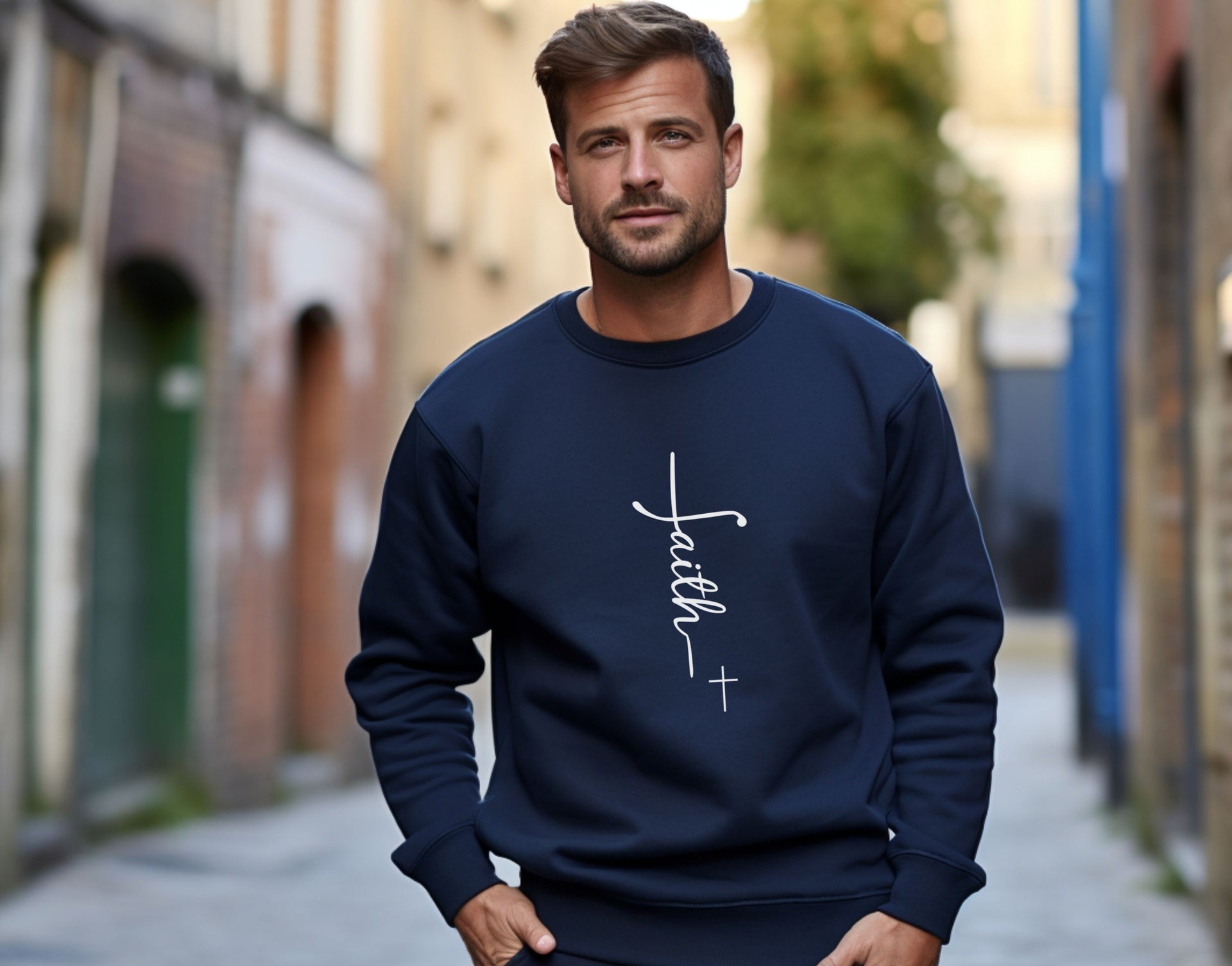Faith + Cross Unisex Crewneck Sweatshirt - My Faith My Father