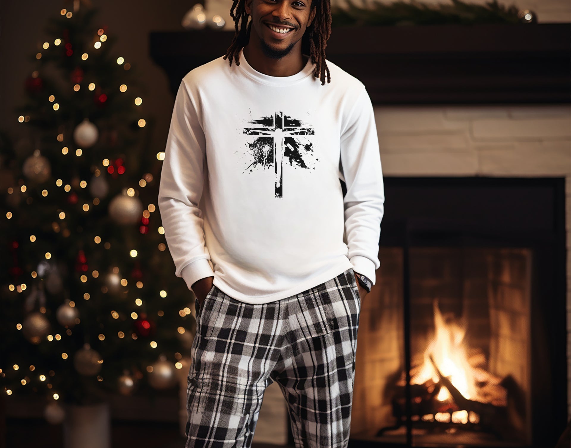 Jesus on Cross Unisex Crewneck Sweatshirt - My Faith My Father