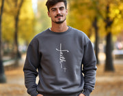 Faith Plus Cross Unisex Crewneck Sweatshirt - My Faith My Father