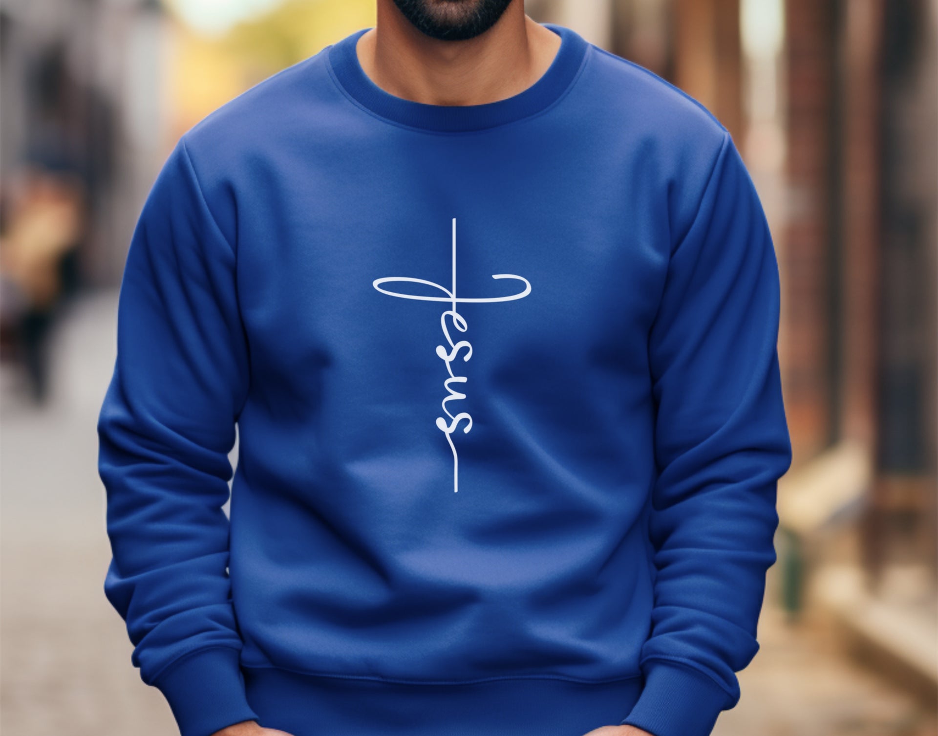 Jesus Cross Unisex Crewneck Sweatshirt - My Faith My Father