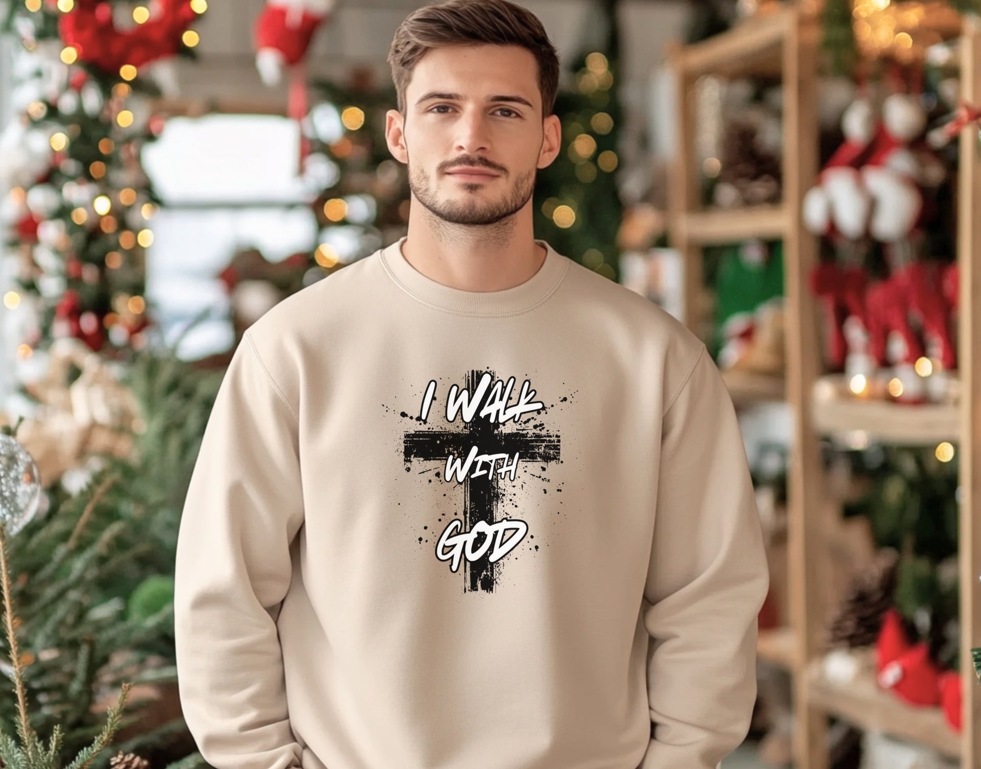 I Walk With God Unisex Crewneck Sweatshirt - My Faith My Father
