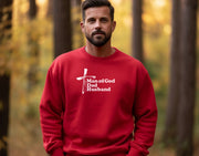 Man of God, Dad, Husband Unisex Crewneck Sweatshirt - My Faith My Father