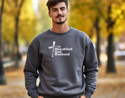 Man of God, Dad, Husband Unisex Crewneck Sweatshirt - My Faith My Father