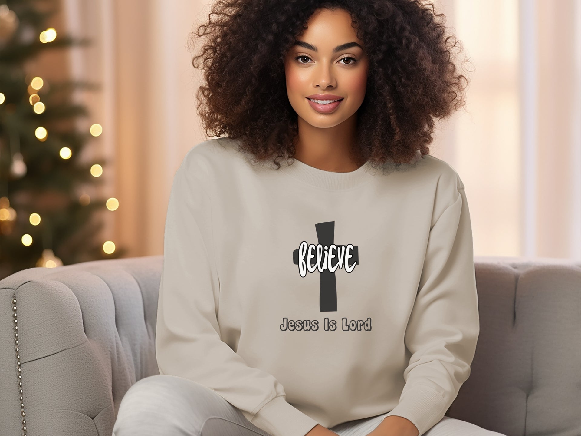 Believe Jesus is Lord Unisex Crewneck Sweatshirt - My Faith My Father