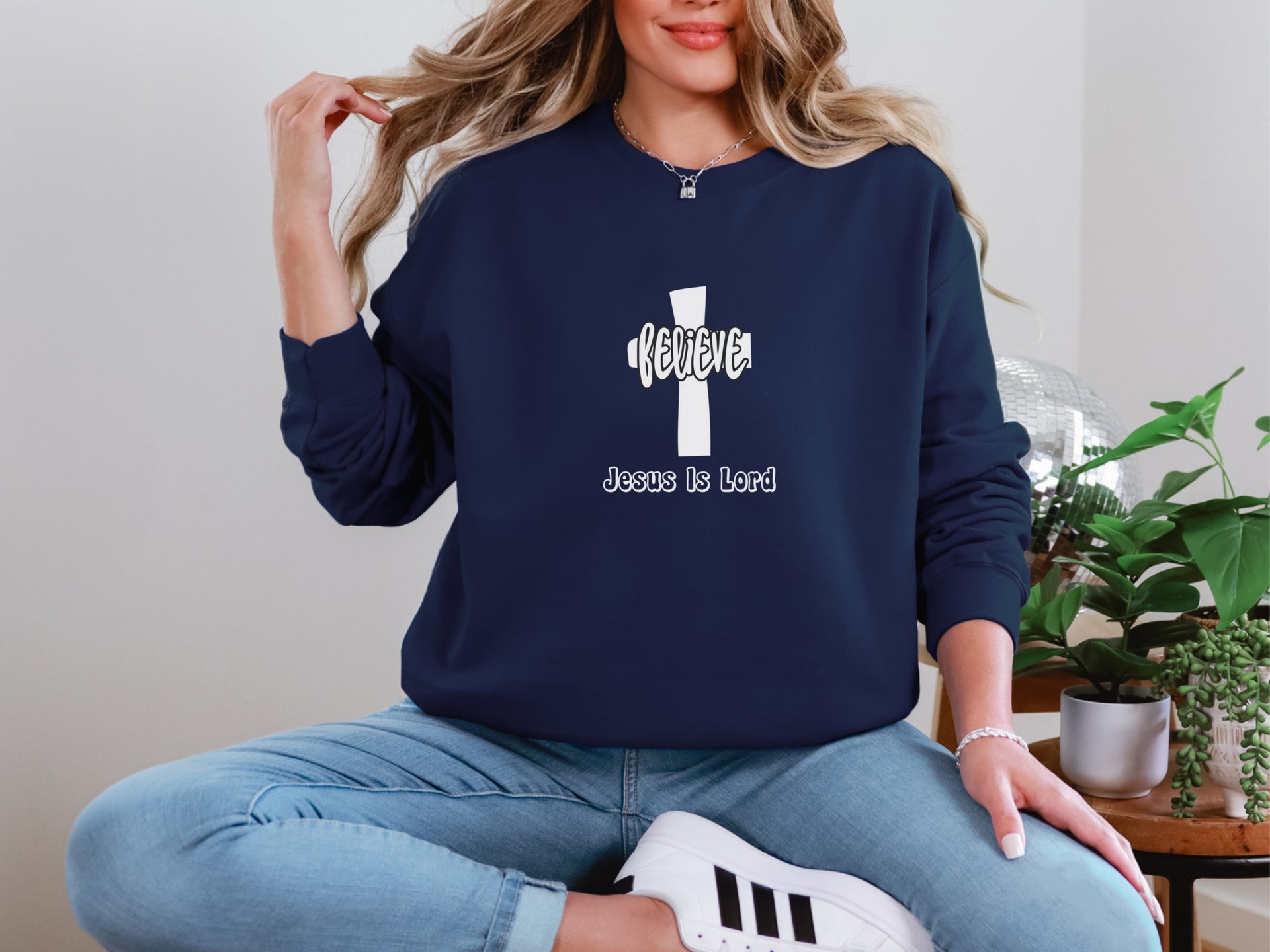 Believe Jesus is Lord Unisex Crewneck Sweatshirt - My Faith My Father