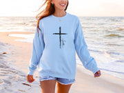 Cross With Faith Unisex Crewneck Sweatshirt - My Faith My Father