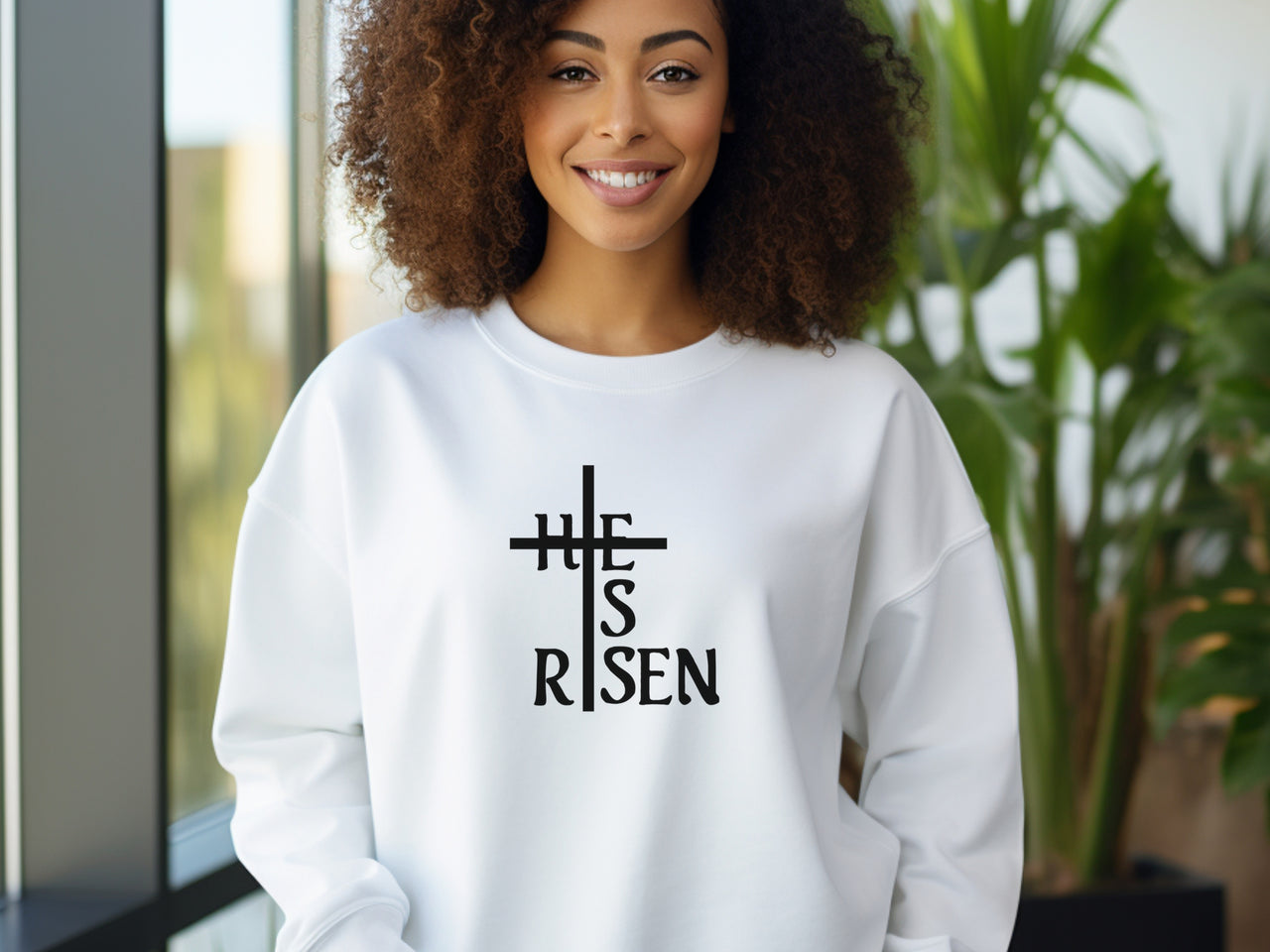He Is Risen Unisex Crewneck Sweatshirt - My Faith My Father