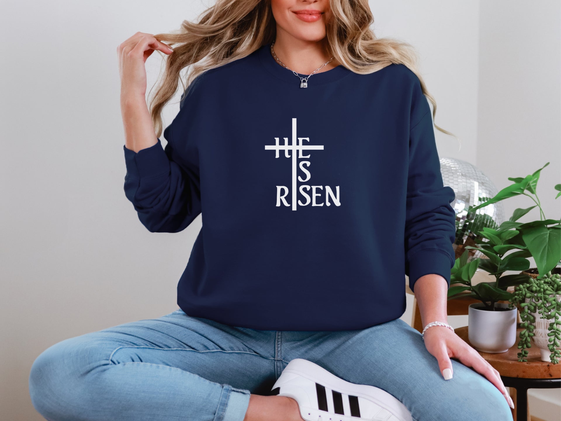 He Is Risen Unisex Crewneck Sweatshirt - My Faith My Father
