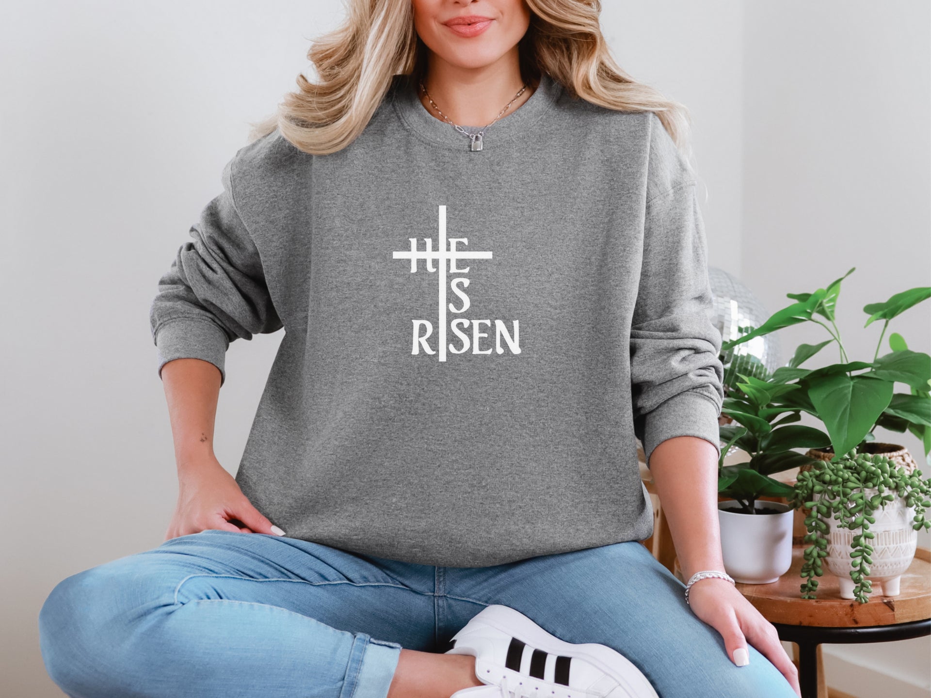 He Is Risen Unisex Crewneck Sweatshirt - My Faith My Father