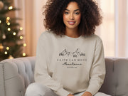 Faith Can Move Mountains Unisex Crewneck Sweatshirt - My Faith My Father