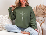Jesus Cross Unisex Crewneck Sweatshirt - My Faith My Father