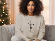 Faith Plus Cross Unisex Crewneck Sweatshirt - My Faith My Father