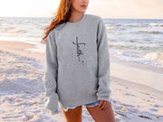 Faith Plus Cross Unisex Crewneck Sweatshirt - My Faith My Father