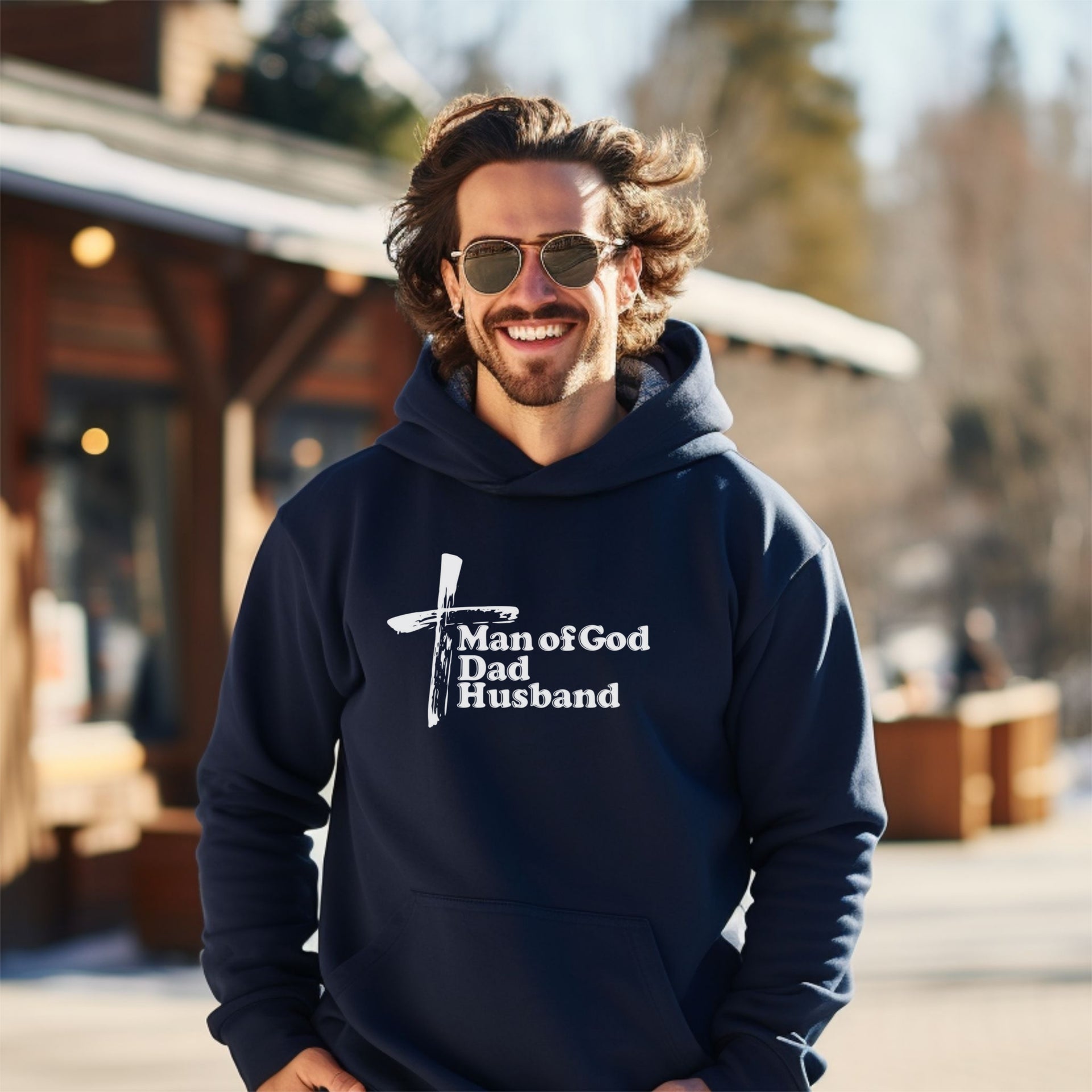 Man of God, Dad, Husband Unisex Hoodie - My Faith My Father