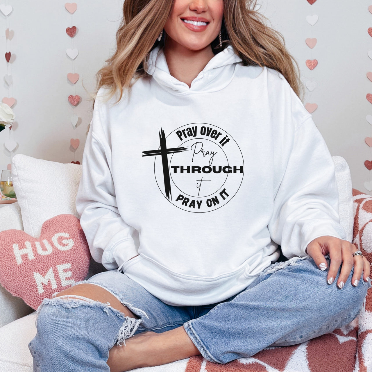 Pray Over It Unisex Hoodie - My Faith My Father
