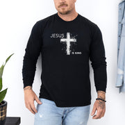 Jesus is King Unisex Relaxed Fit Long Sleeve T-Shirt - My Faith My Father