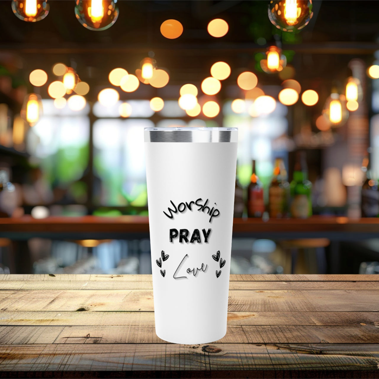 Worship, Pray, Love 22oz Copper Vacuum Insulated Tumbler