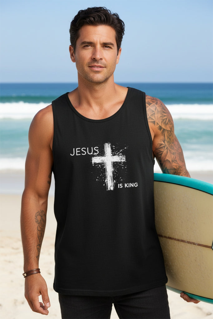 Jesus Is King Unisex Relaxed Fit Tank Top