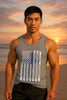Flag With Cross Unisex Relaxed Fit Tank Top