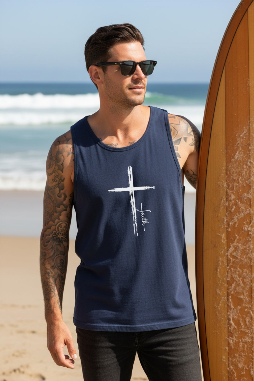 Cross With Faith Unisex Relaxed Fit Tank Top