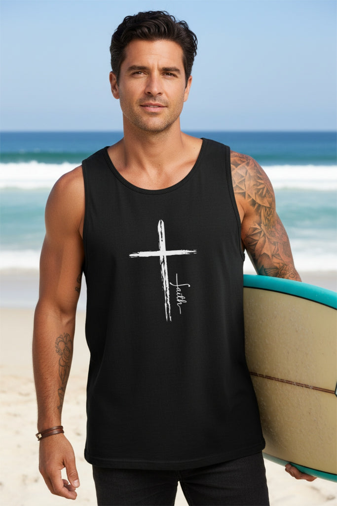 Cross With Faith Unisex Relaxed Fit Tank Top
