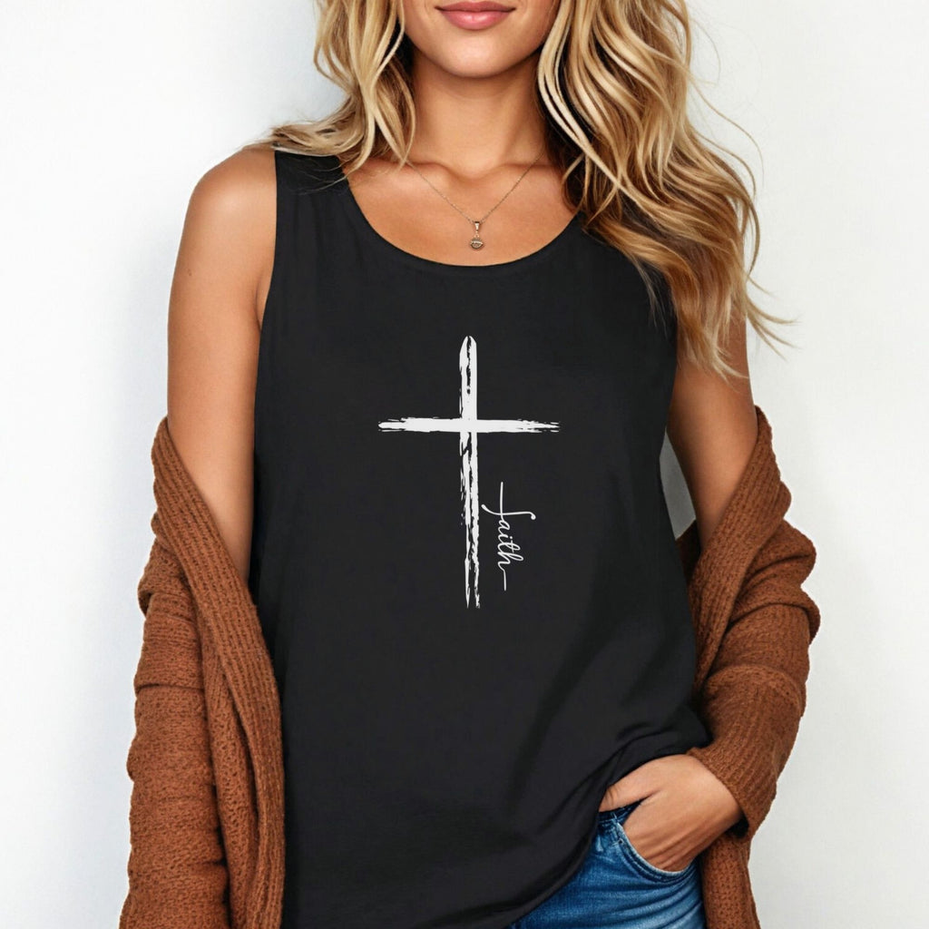 Cross With Faith Unisex Relaxed Fit Tank Top