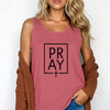 Pray + Cross Unisex Relaxed Fit Tank Top