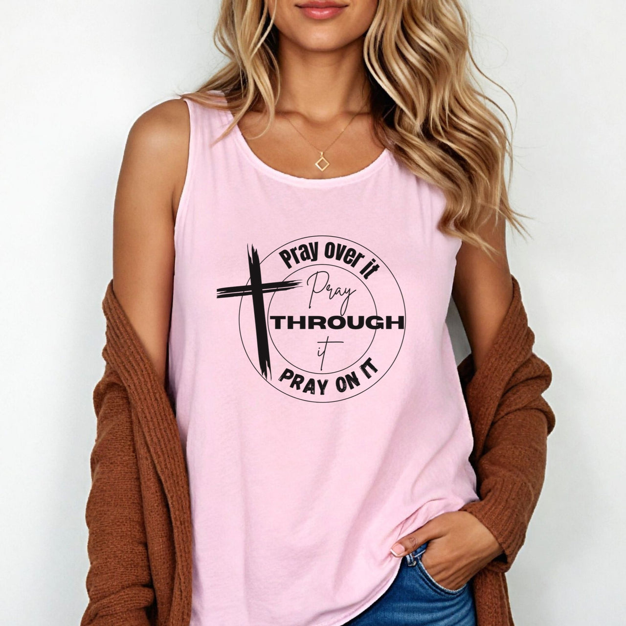 Pray Over It Unisex Relaxed Fit Tank Top