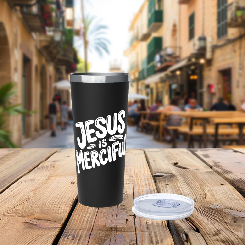 Jesus is Merciful Vacuum Insulated 22oz Tumbler