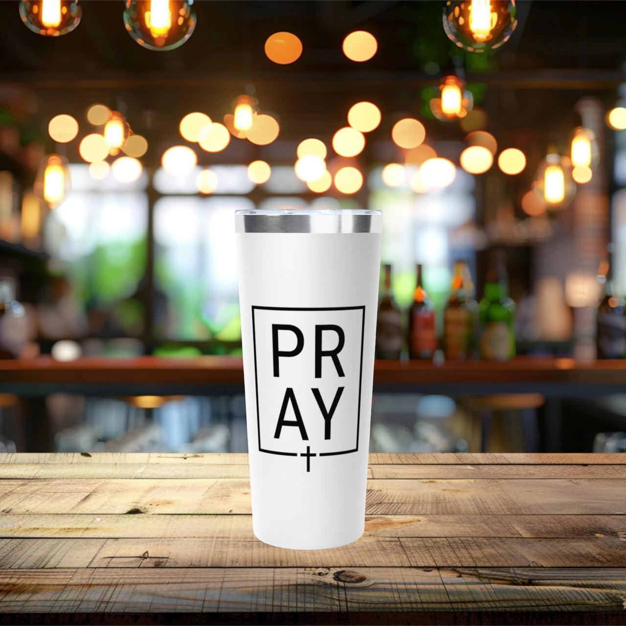 Pray + Cross 22oz Copper Vacuum Insulated Travel Mug