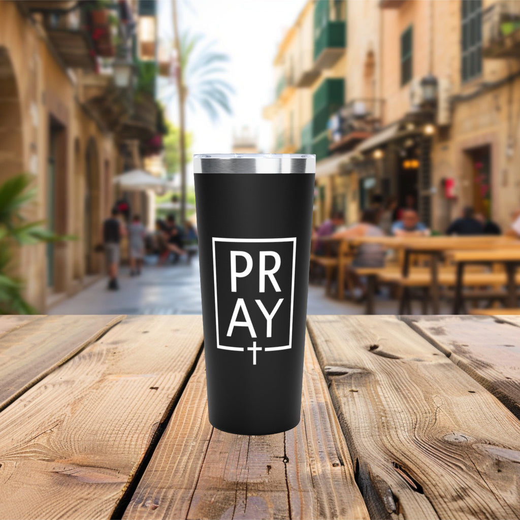 Pray + Cross 22oz Copper Vacuum Insulated Travel Mug
