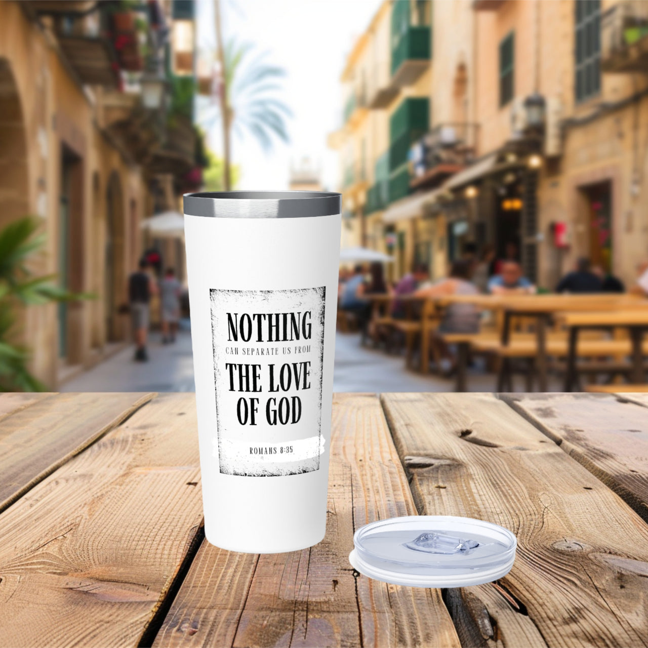 Nothing Can Separate Us From the Love of God 22oz Copper Insulated Tumbler