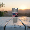 I Stand For The Flag,  I Kneel For The Cross 22oz Stainless Steel Copper Vacuum Insulated Travel Mug