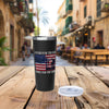 I Stand For The Flag,  I Kneel For The Cross 22oz Stainless Steel Copper Vacuum Insulated Travel Mug