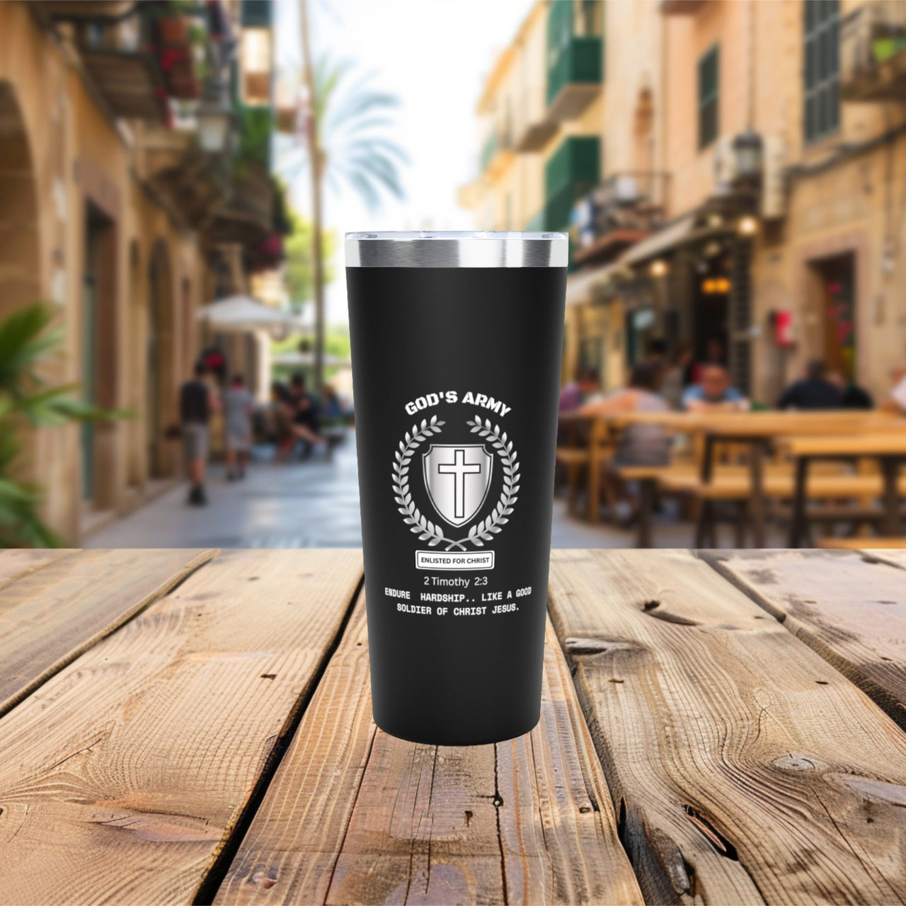 God's Army 22oz Stainless Steel Copper Vacuum Insulated Tumbler