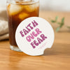 Faith Over Fear Soapstone Car Coaster