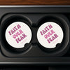 Faith Over Fear Soapstone Car Coaster