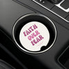 Faith Over Fear Soapstone Car Coaster