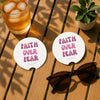 Faith Over Fear Soapstone Car Coaster
