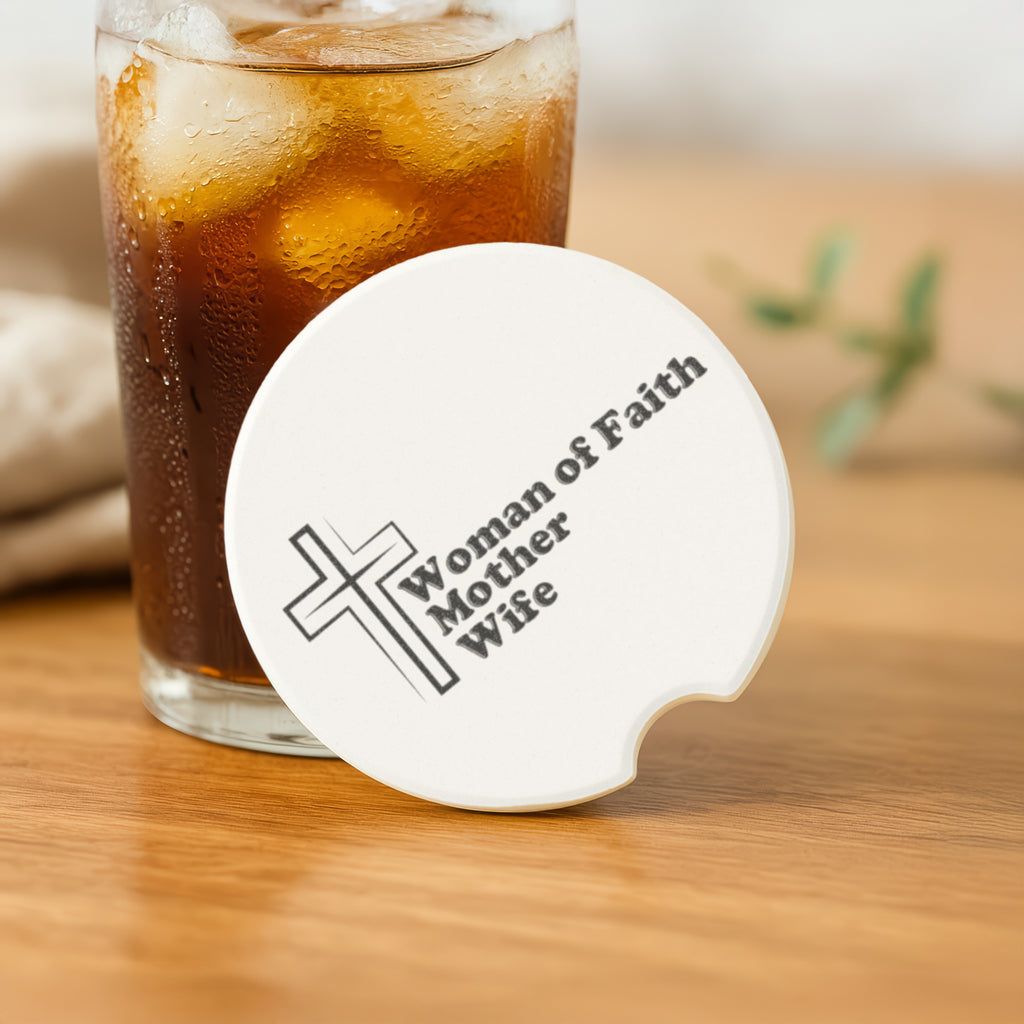 Woman of Faith Soapstone Car Coaster