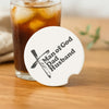 Man of God, Dad, Husband Soapstone Car Coaster