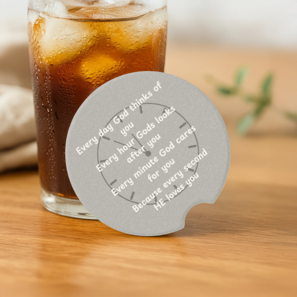 Every Day God Thinks of You Soapstone Car Coaster